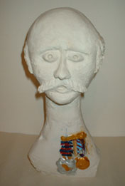 Paul Sixsmith sculpture - head